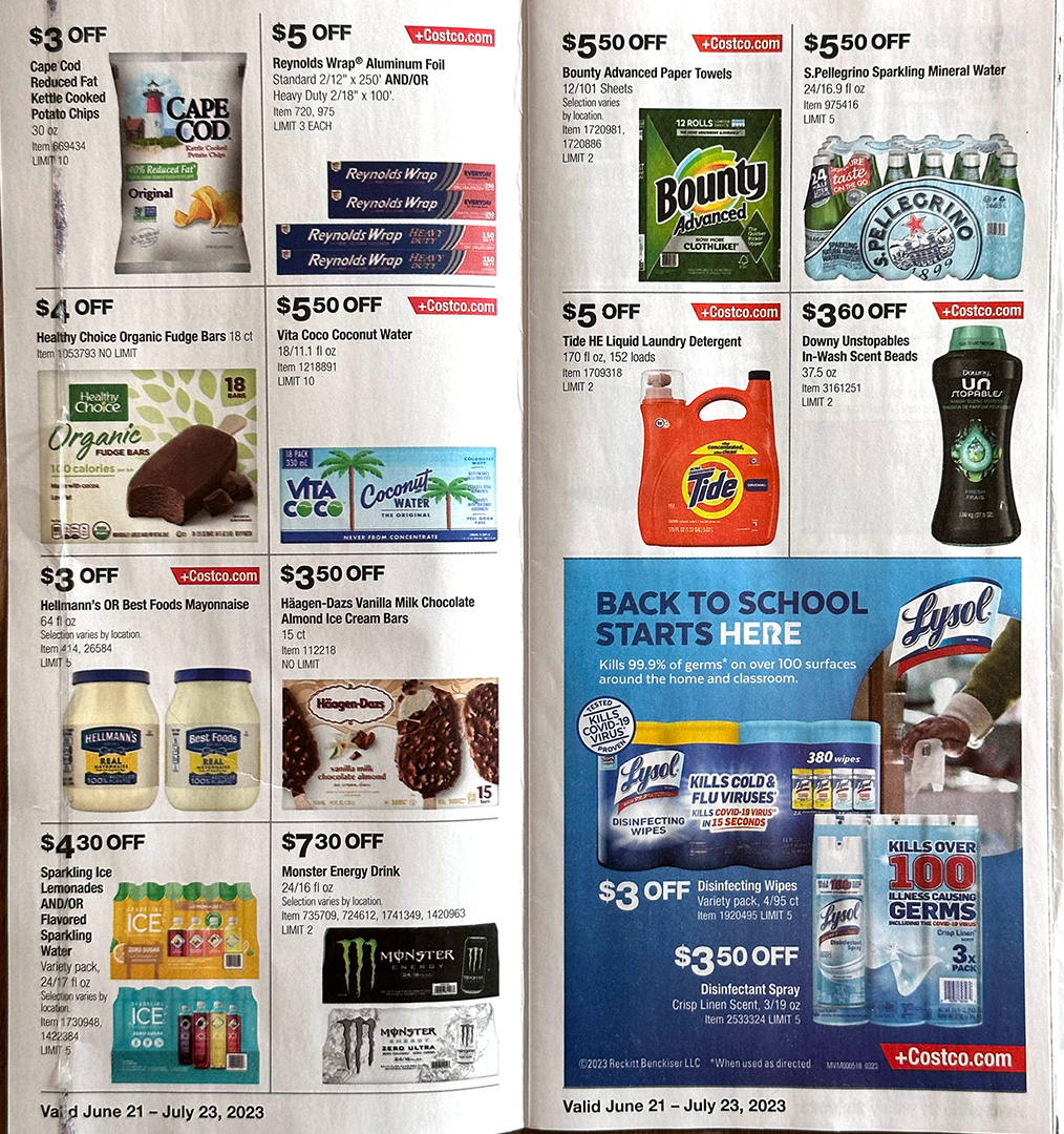 Costco July 2024 Coupon Book Gabey Marilee