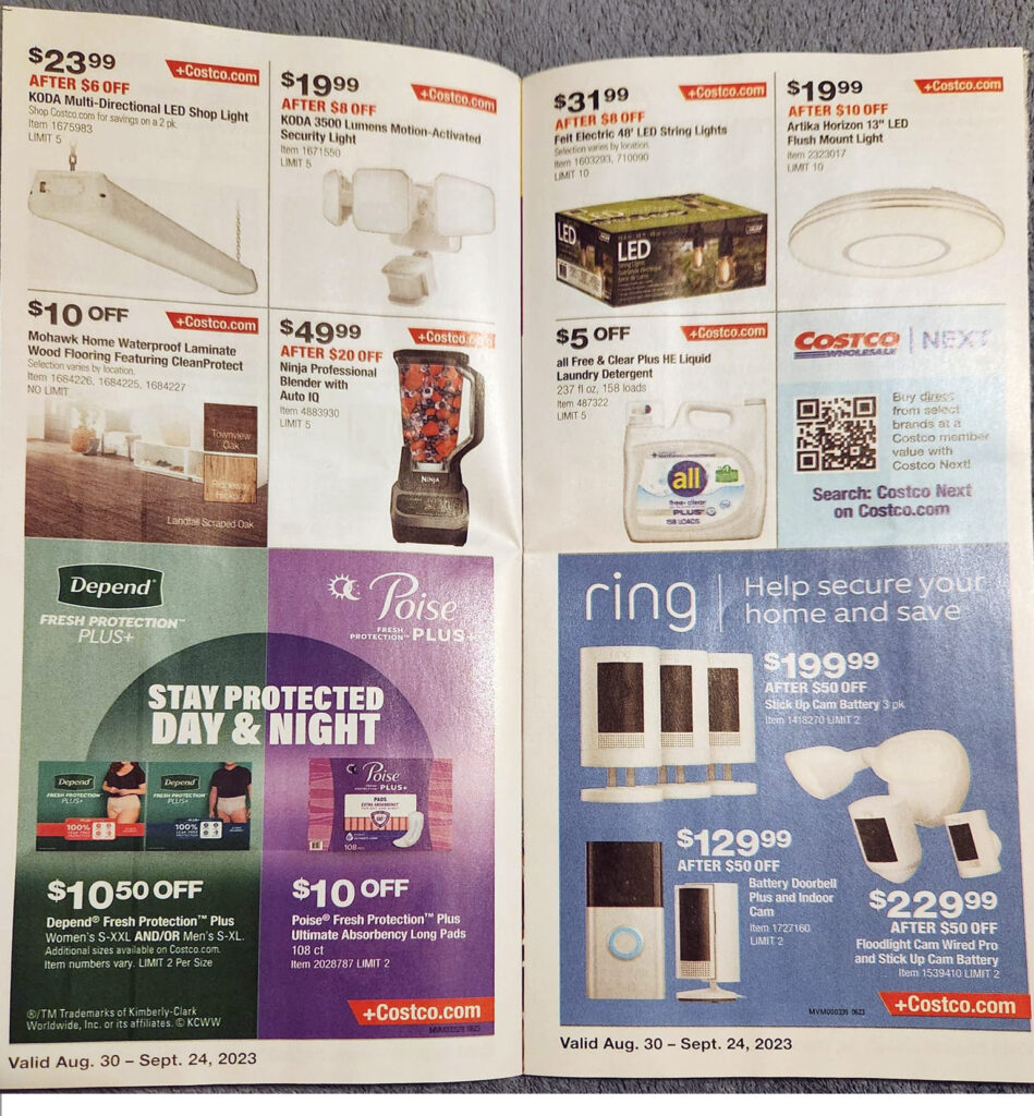 Costco Coupon Book September 2023