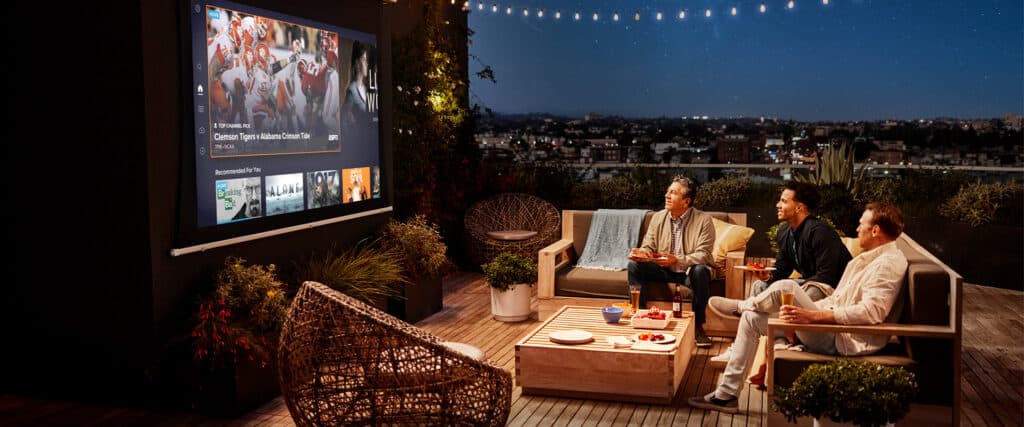 Sling tv on rooftop