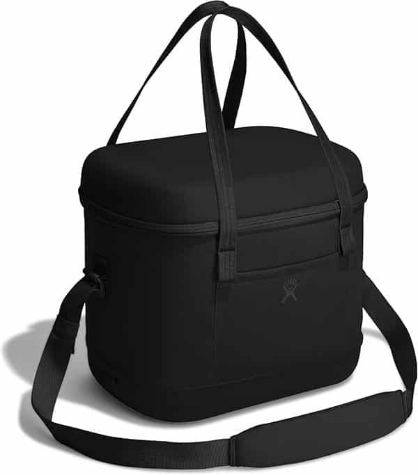 Black Hydro Flask soft cooler bag