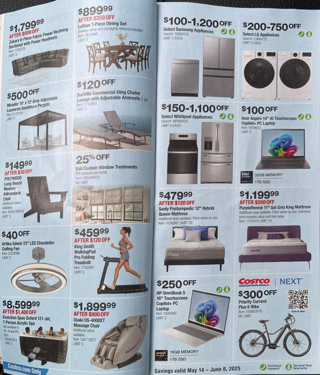 costco coupon book ad scan may june 2025 slickdeals page 2