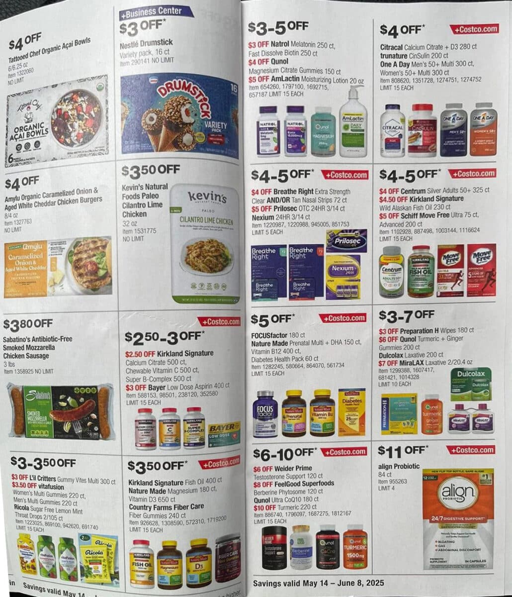 costco coupon book ad scan may june 2025 slickdeals page 5
