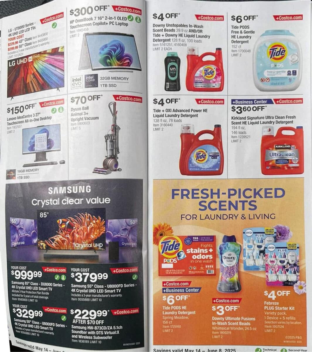 costco coupon book ad scan may june 2025 slickdeals page 7