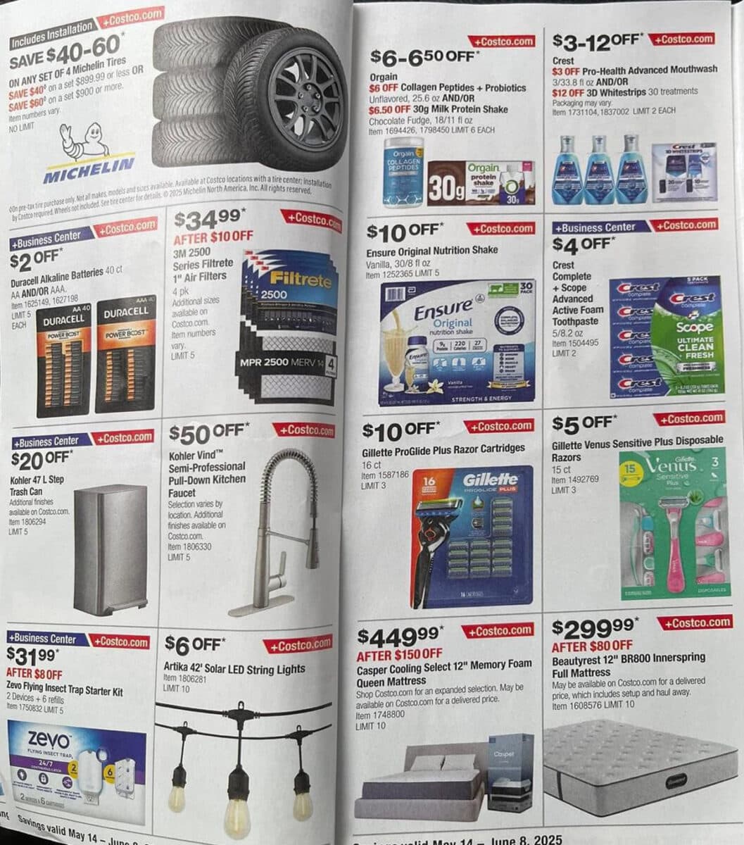 costco coupon book ad scan may june 2025 slickdeals page 8