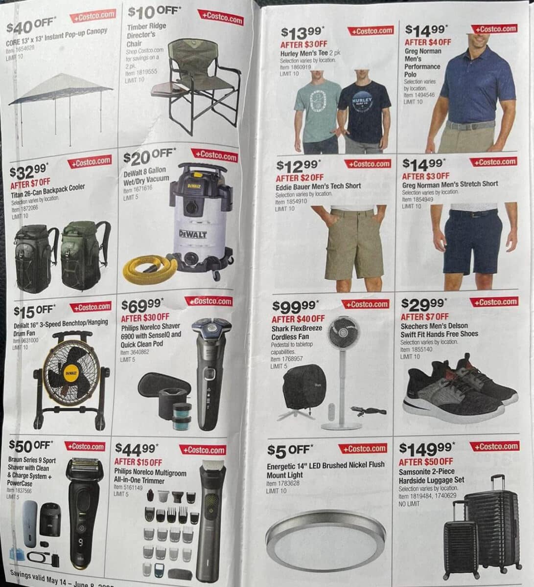 costco coupon book ad scan may june 2025 slickdeals page 9