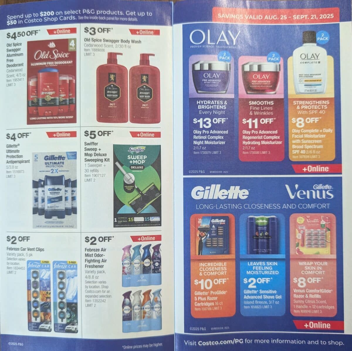 ad scan of the costco coupon book september 2025 from Slickdeals
