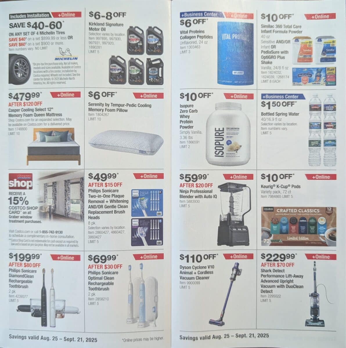 ad scan of the costco coupon book september 2025 from Slickdeals