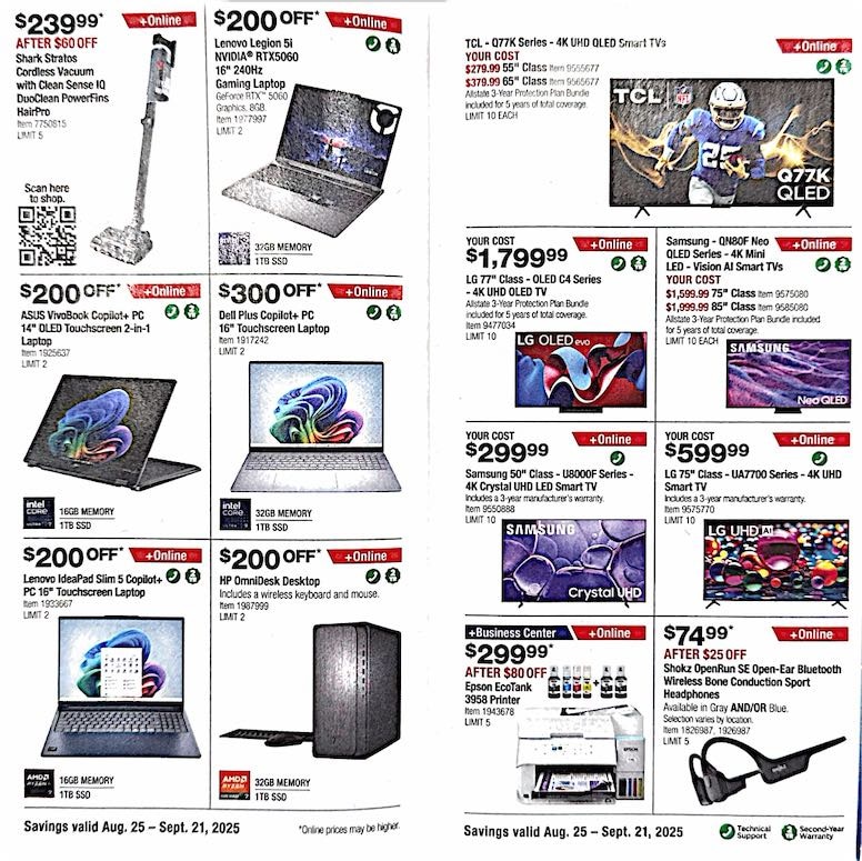 Costco Coupon Book September 2025