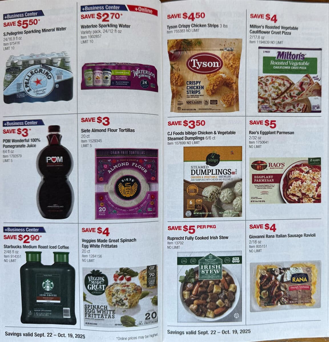 ad scan of the costco coupon book october 2025 from Slickdeals