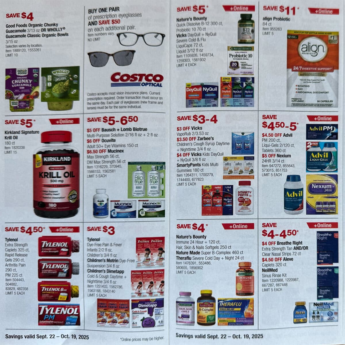 ad scan of the costco coupon book october 2025 from Slickdeals