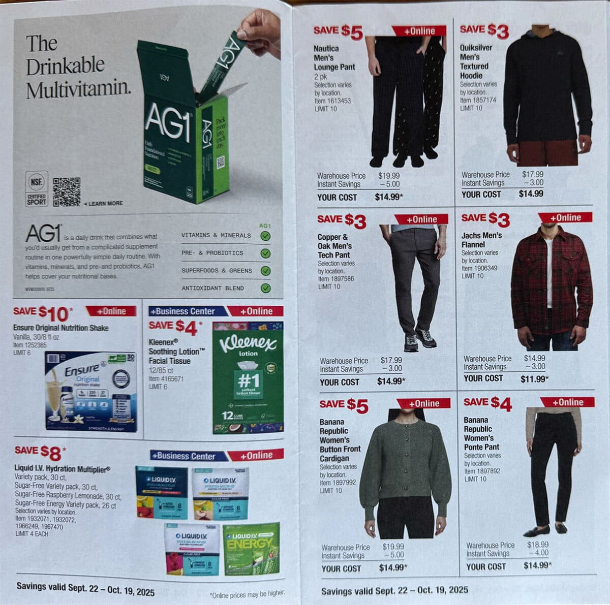 ad scan of the costco coupon book october 2025 from Slickdeals