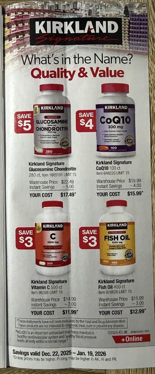 Costco coupon book January 2026