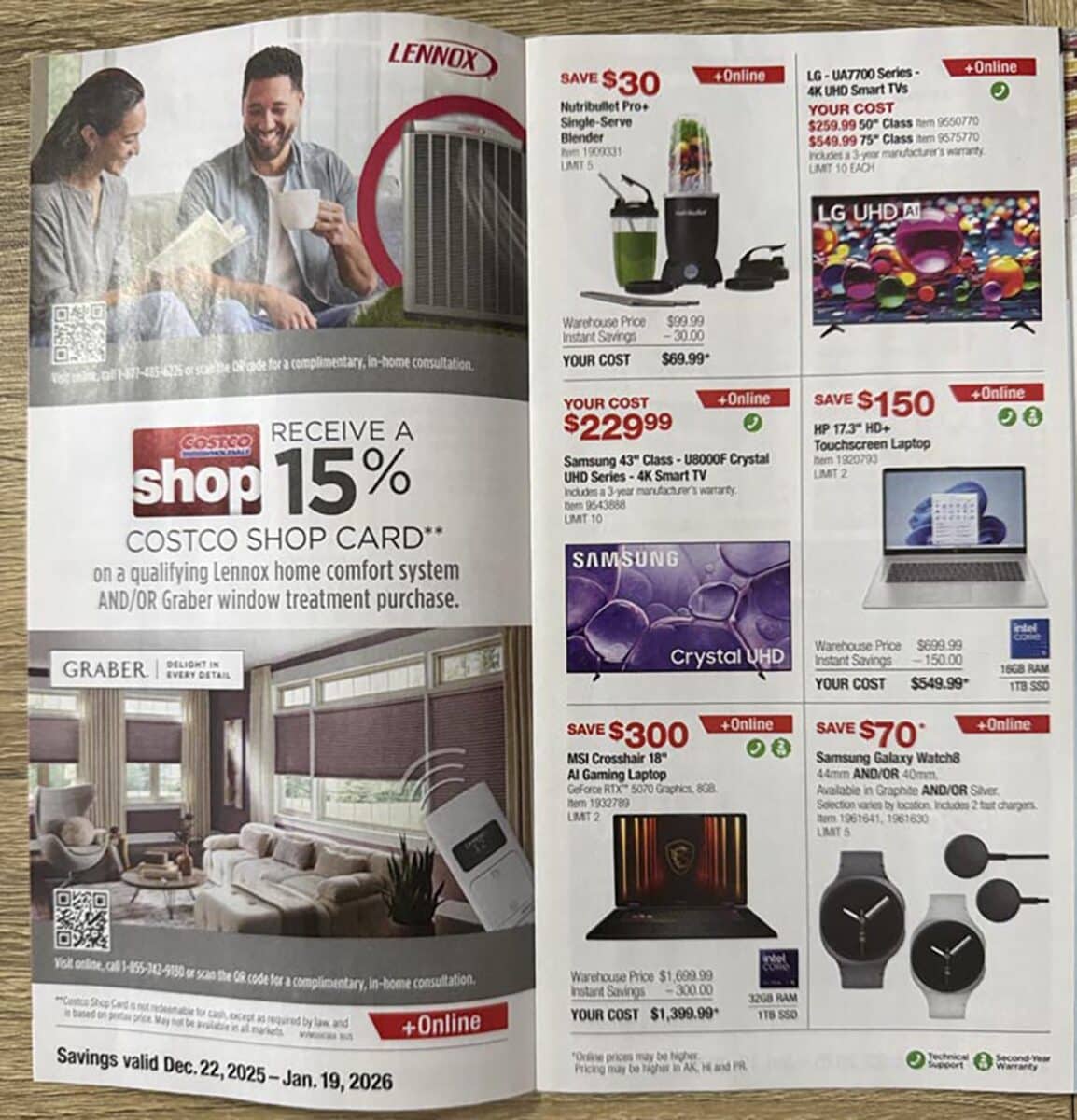 Costco coupon book January 2026