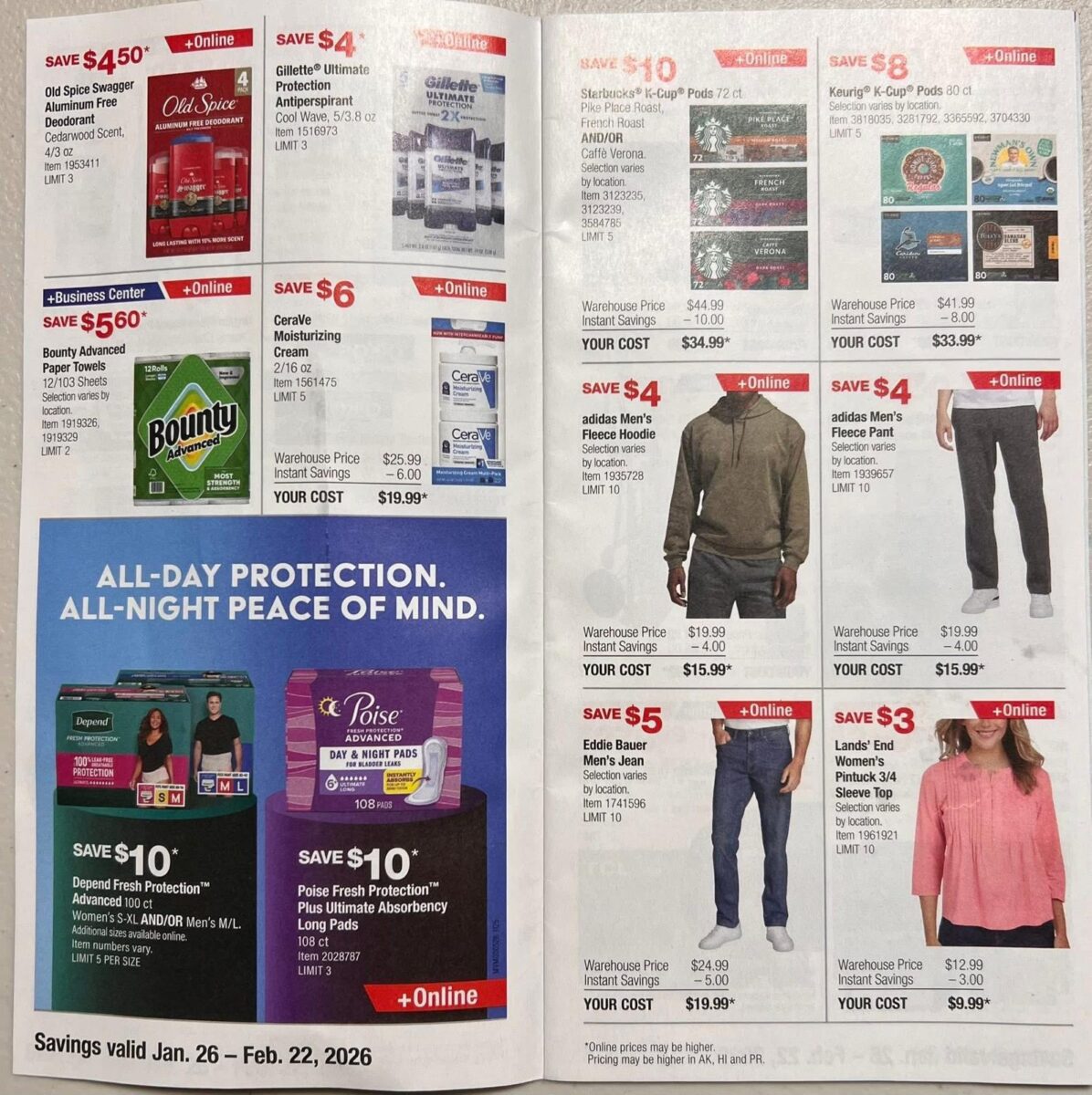 costco coupon book ad scan for january and february 2026 from slickdeals.net