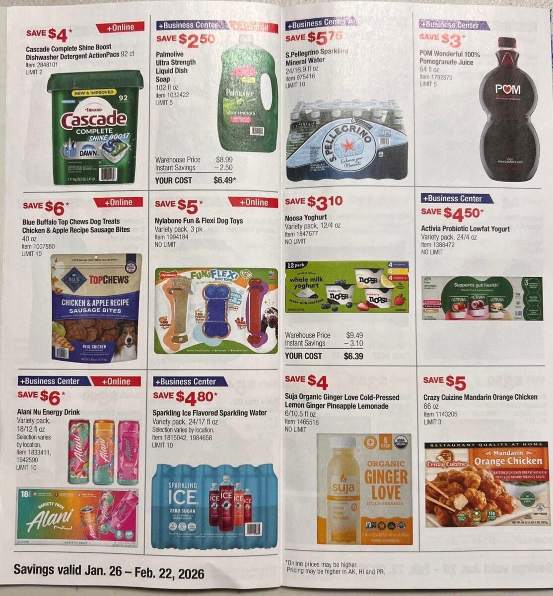 costco coupon book ad scan for january and february 2026 from slickdeals.net