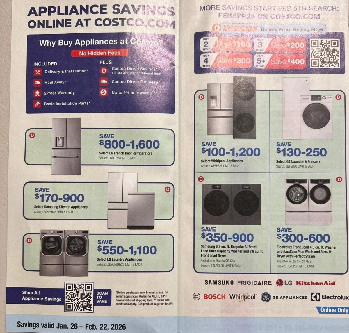 costco coupon book ad scan for january and february 2026 from slickdeals.net