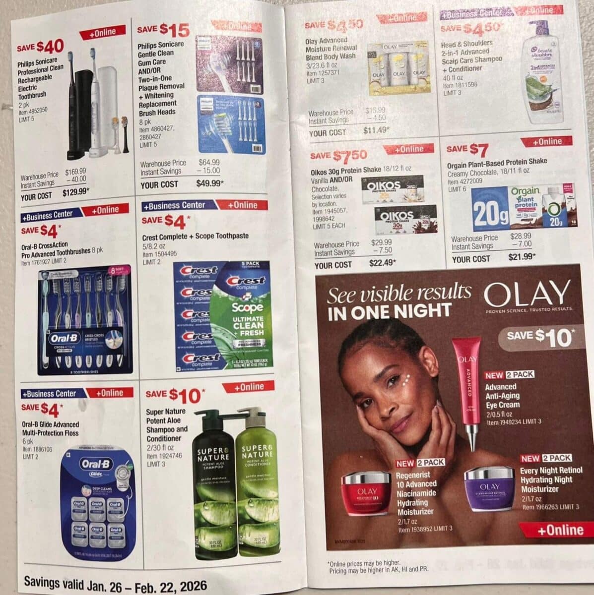 costco coupon book ad scan for january and february 2026 from slickdeals.net