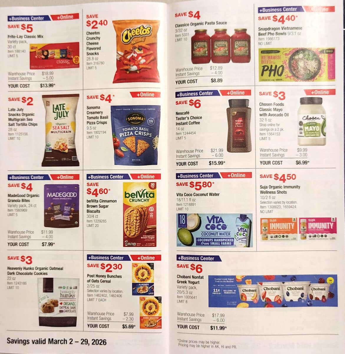 costco coupon book march slickdeals ad scan page