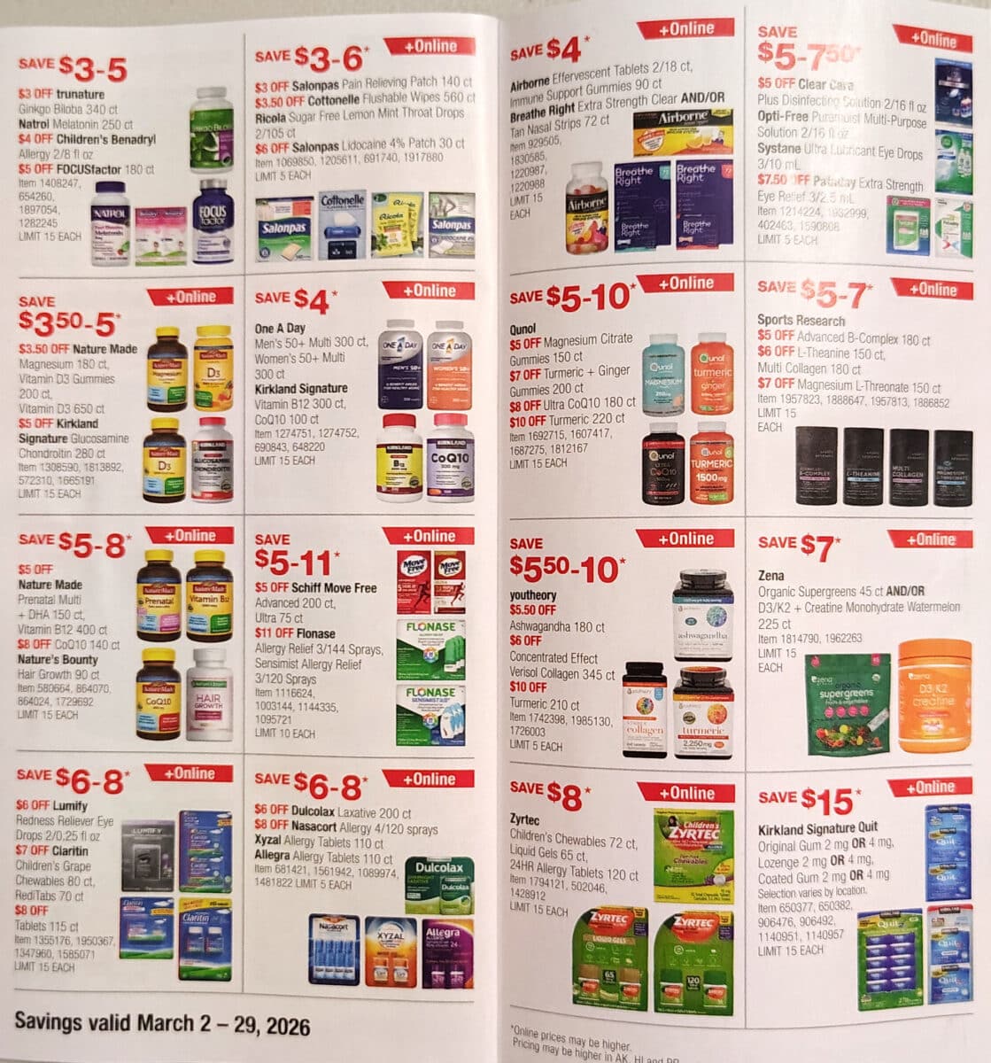 costco coupon book march slickdeals ad scan page