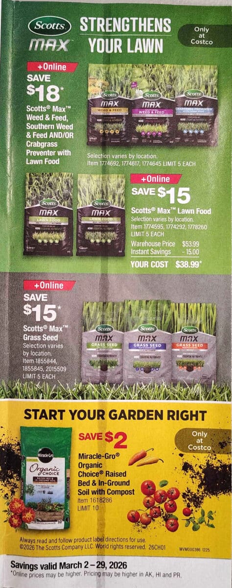 costco coupon book march slickdeals ad scan page