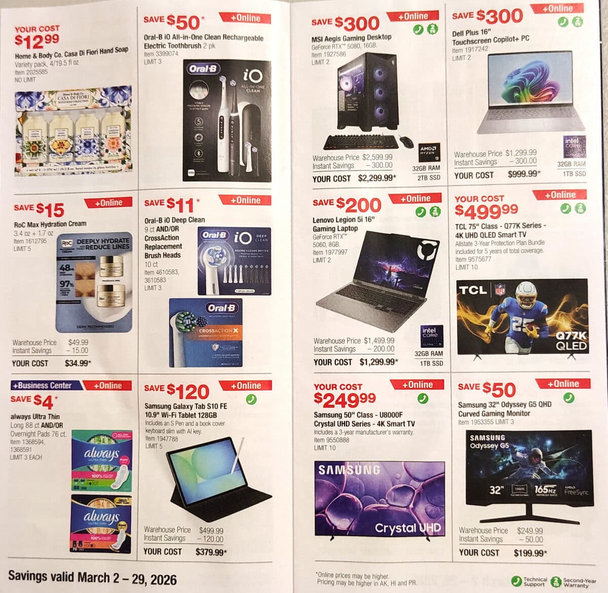 costco coupon book march slickdeals ad scan page