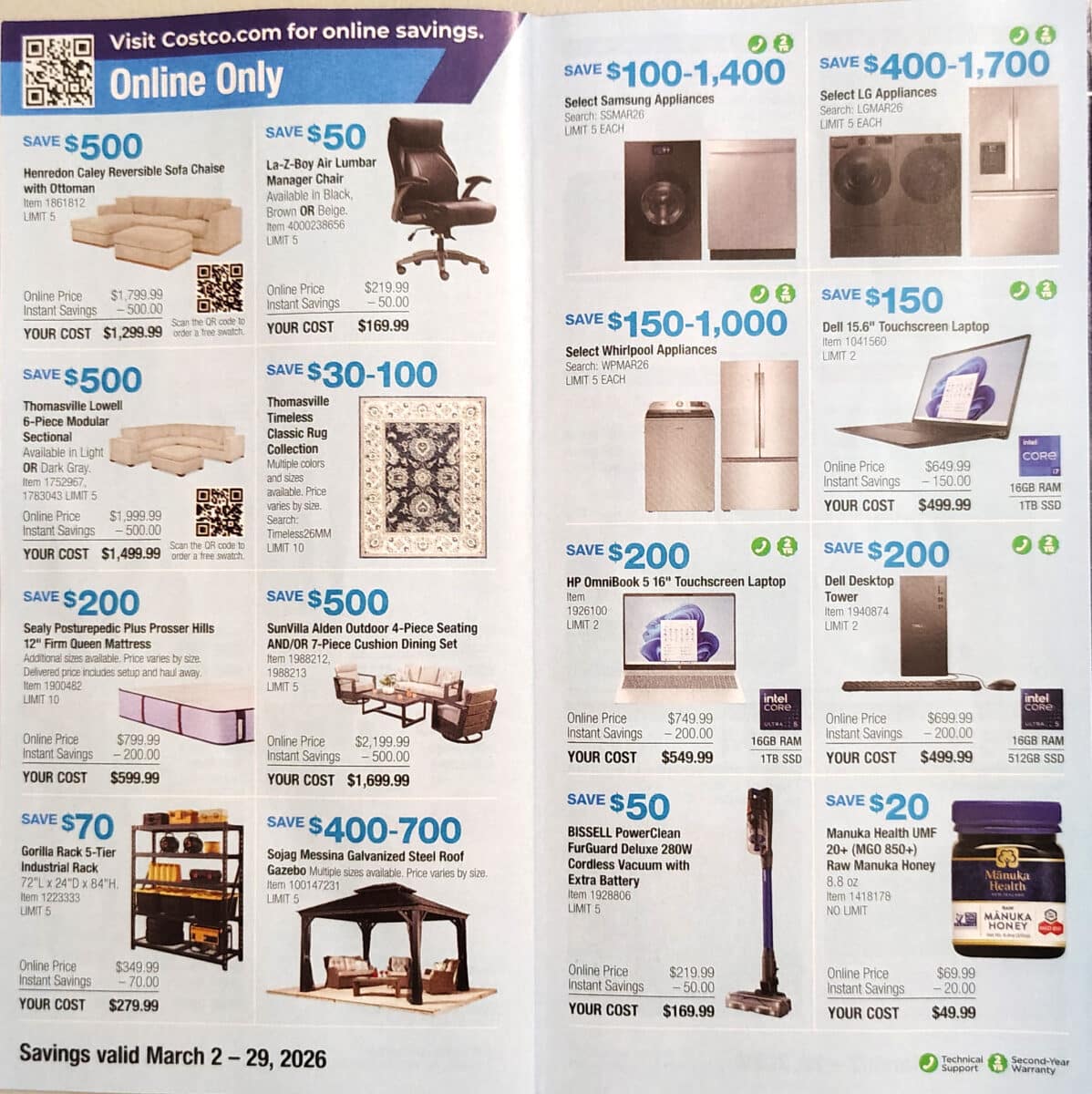 costco coupon book march slickdeals ad scan page