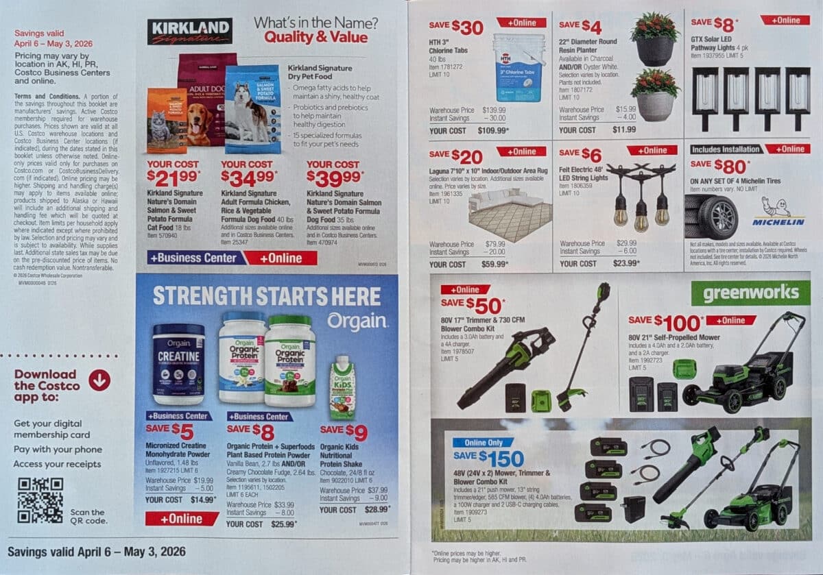 costco coupon book ad scan for april 2026 from slickdeals