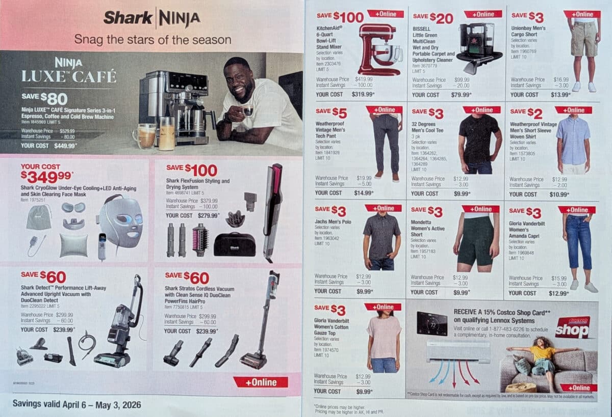 costco coupon book ad scan for april 2026 from slickdeals