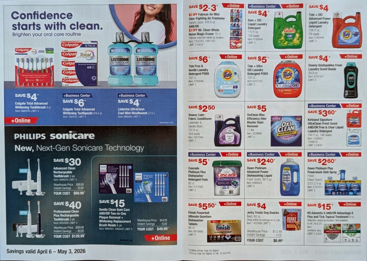 costco coupon book ad scan for april 2026 from slickdeals