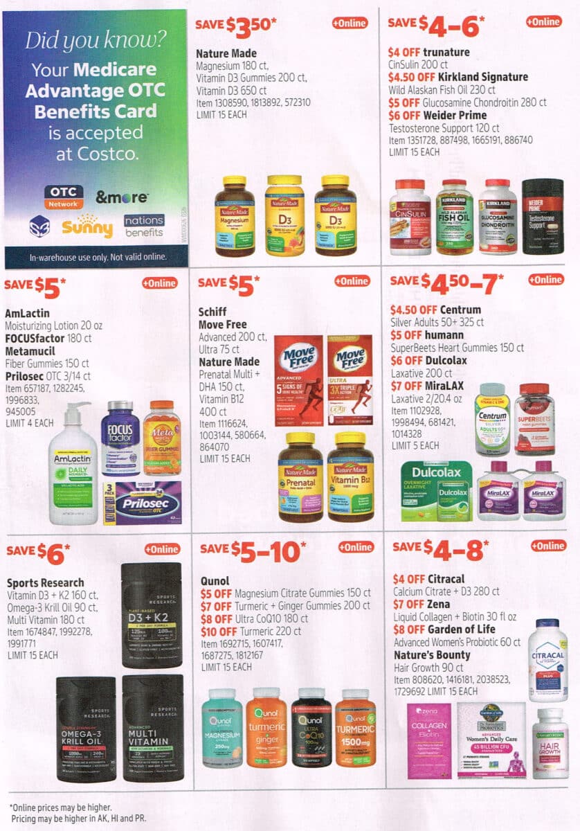 Ad Scan of the May 2026 Costco Coupon Book from Slickdeals.net