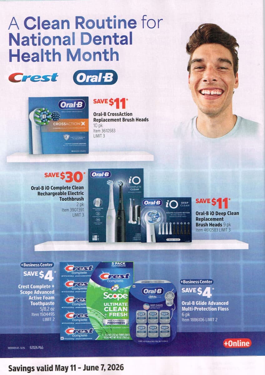 Ad Scan of the May 2026 Costco Coupon Book from Slickdeals.net