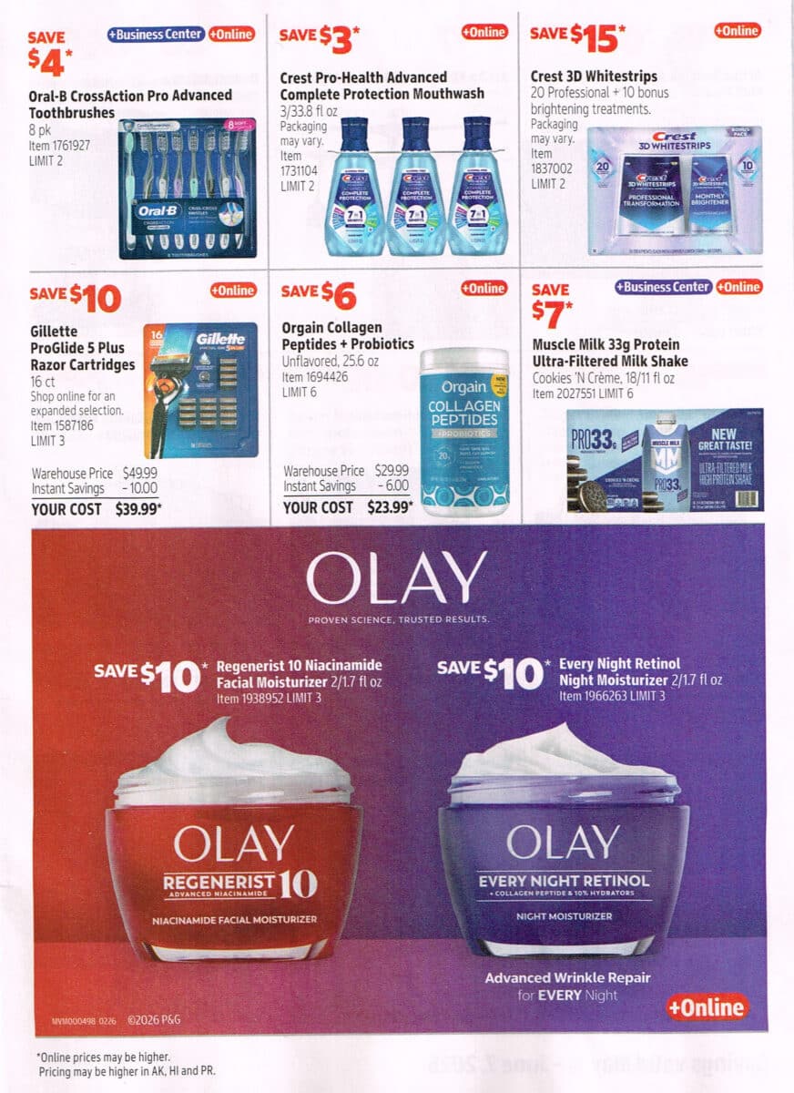 Ad Scan of the May 2026 Costco Coupon Book from Slickdeals.net