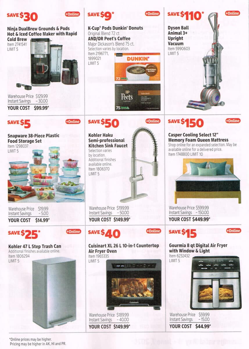 Ad Scan of the May 2026 Costco Coupon Book from Slickdeals.net