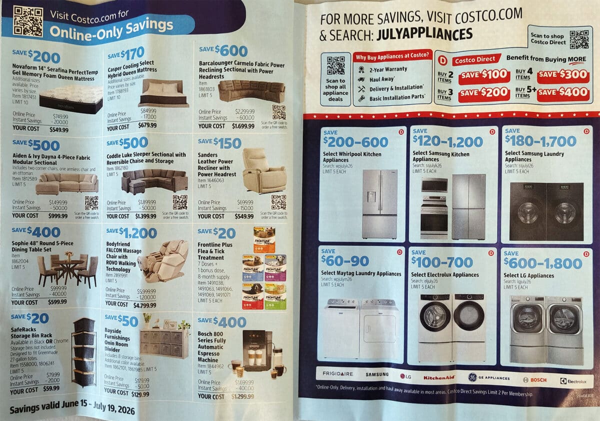 Costco Coupon Book June & July 2026 from Slickdeals