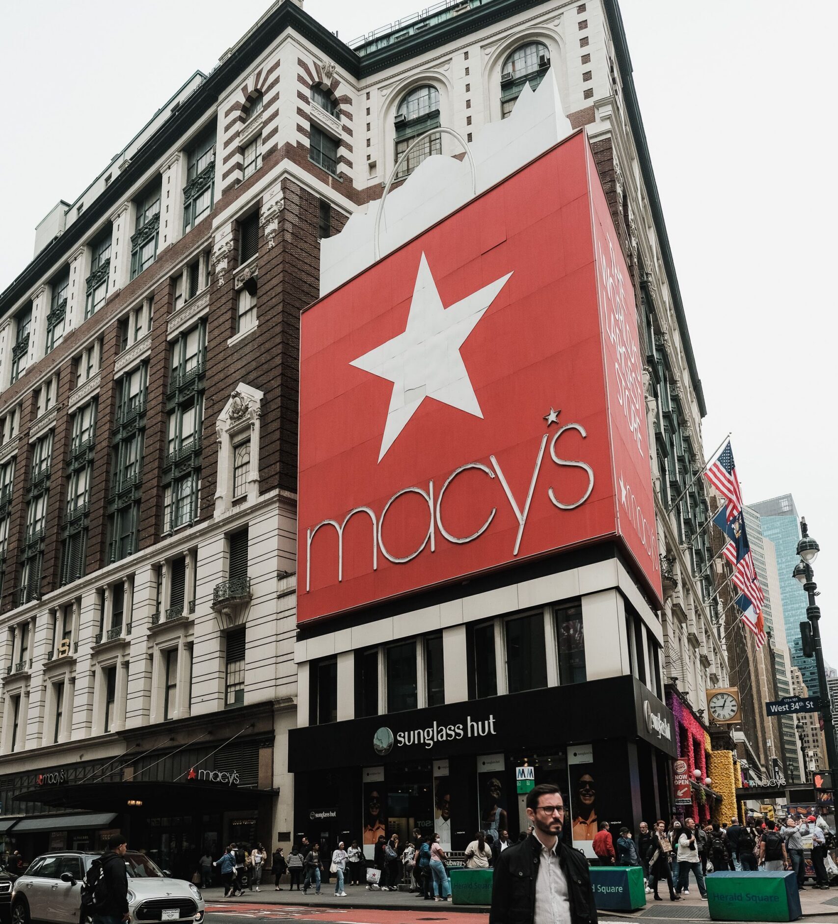 Exterior of the Macy's flagship store in Herald Square, New York.