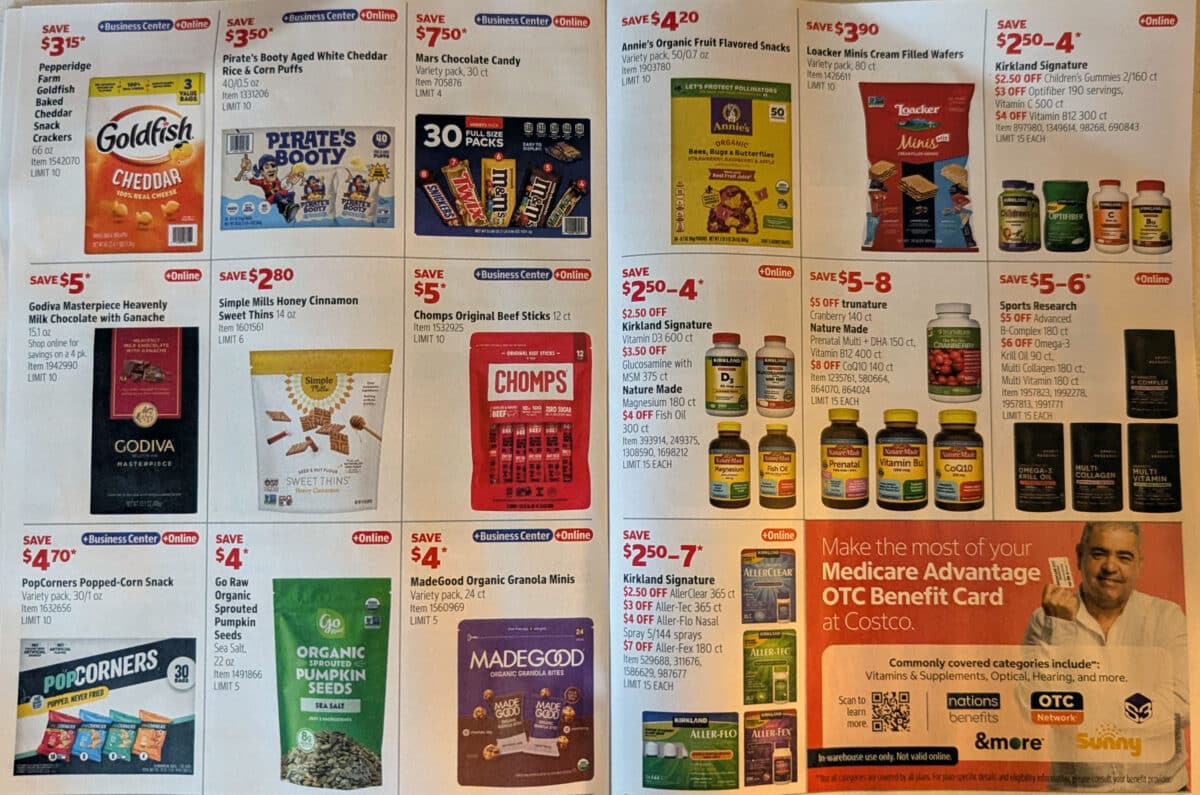 ad scan of the costco coupon book for august september 2026 from slickdeals.net