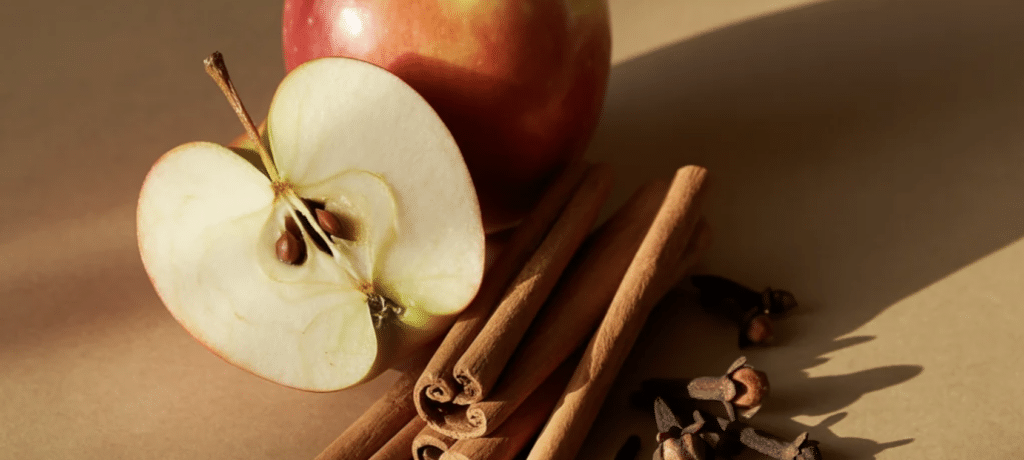 Apple, cinnamon and clove, the notes behind Pura's Apple Cider Social fall scent