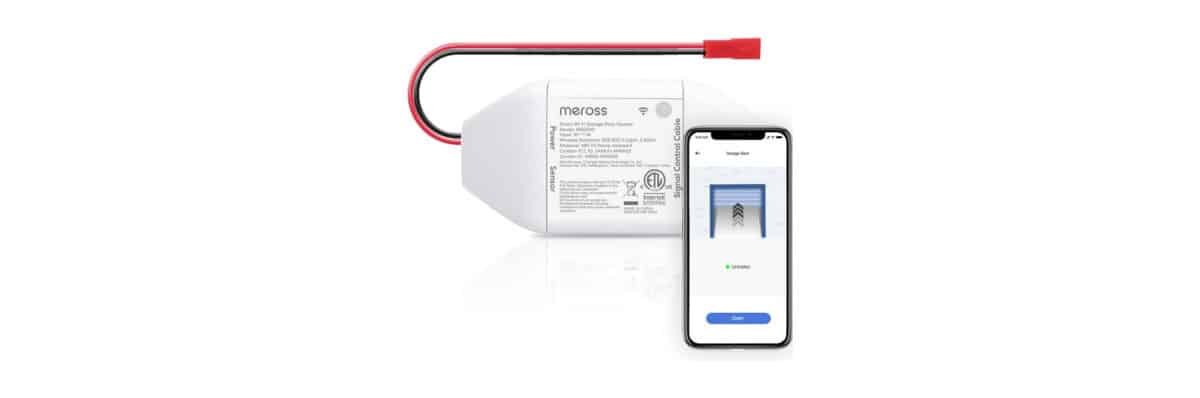 meross smart garage door opener device
